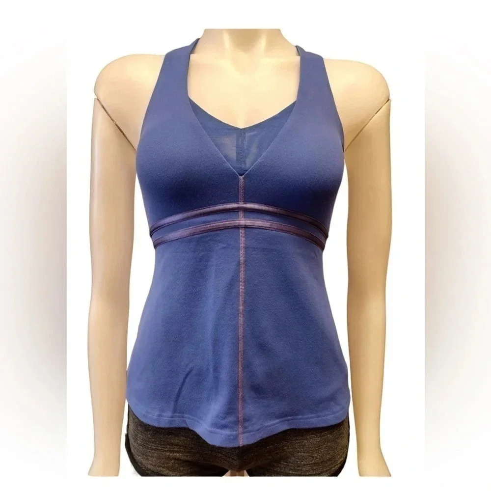 Lululemon Action Tank Blue Top Size 6